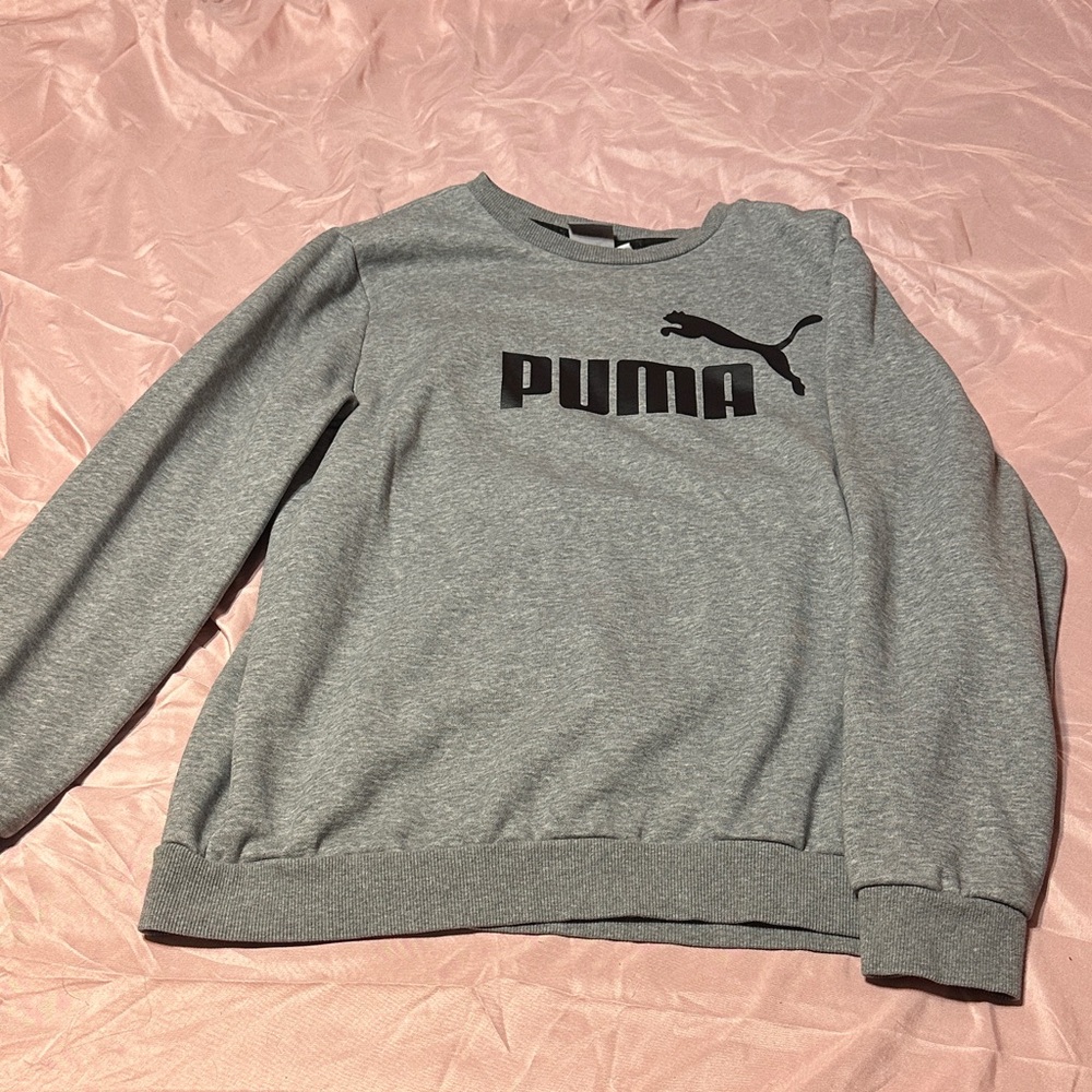 PUMA Men's Crewneck Sweater in Gray